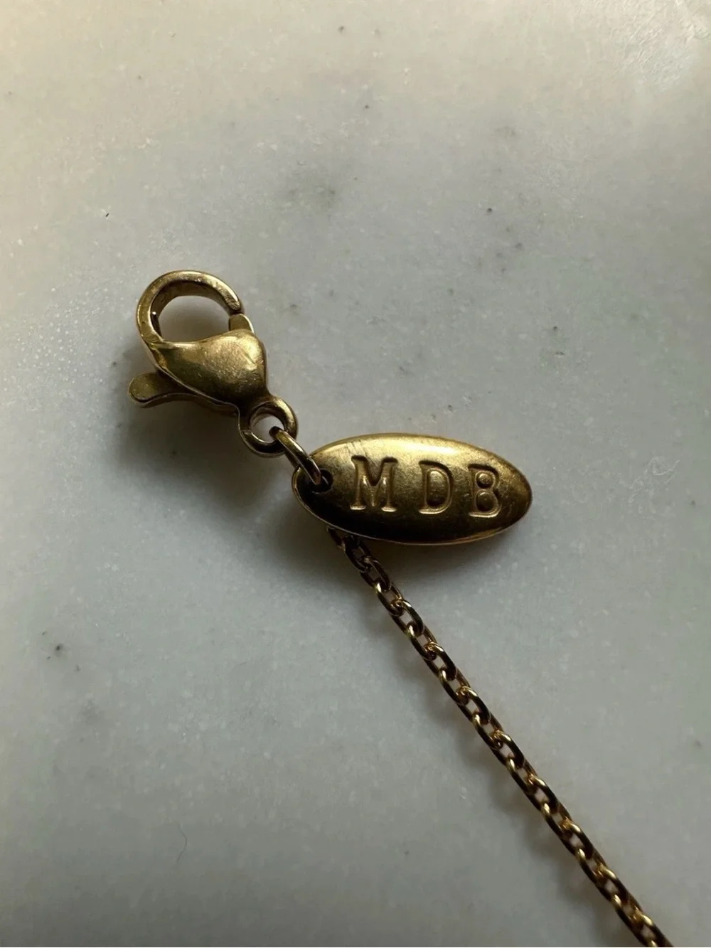 Marina De Buchi MDB Key Dainty Charm Bracelet GoldAdjustable Lobster 8